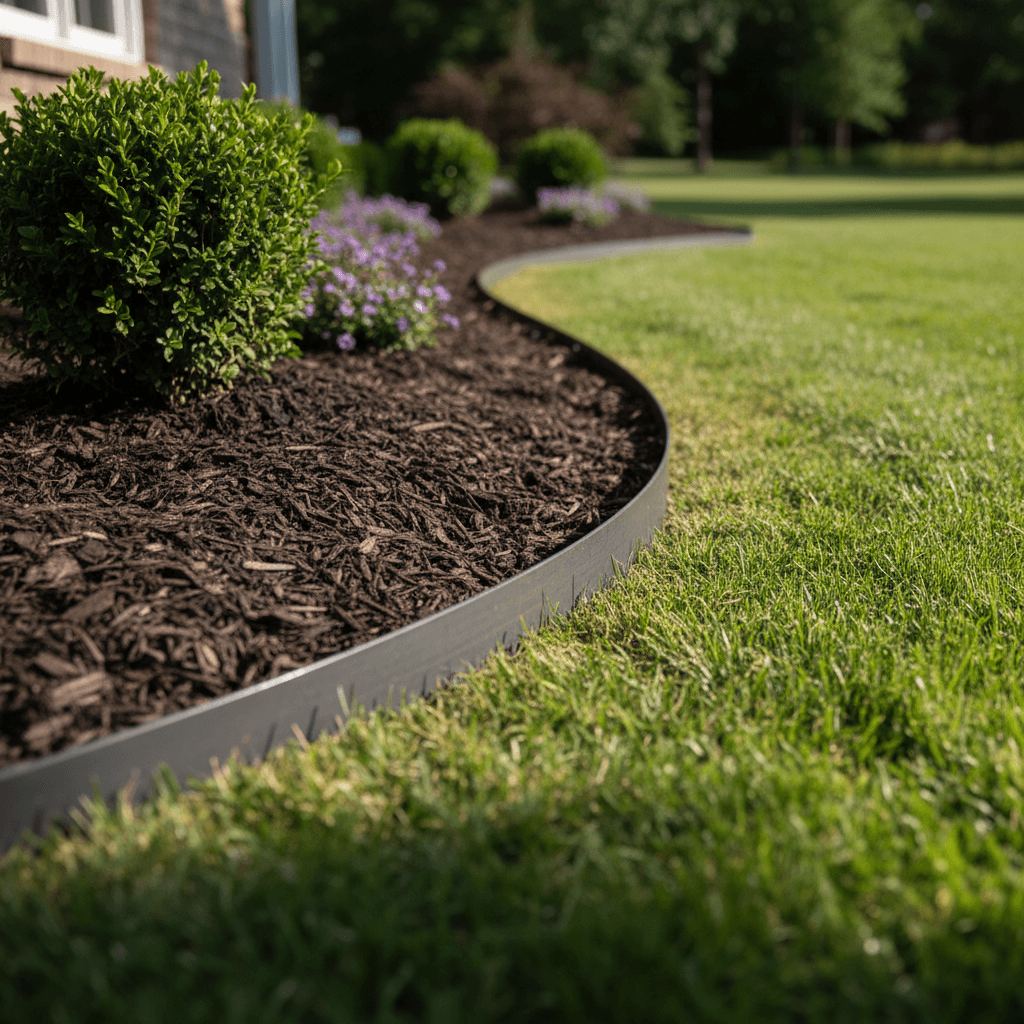 Shrub and ornamental grass planting